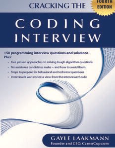 Cracking the Coding Interview, Fourth Edition 150 Programming